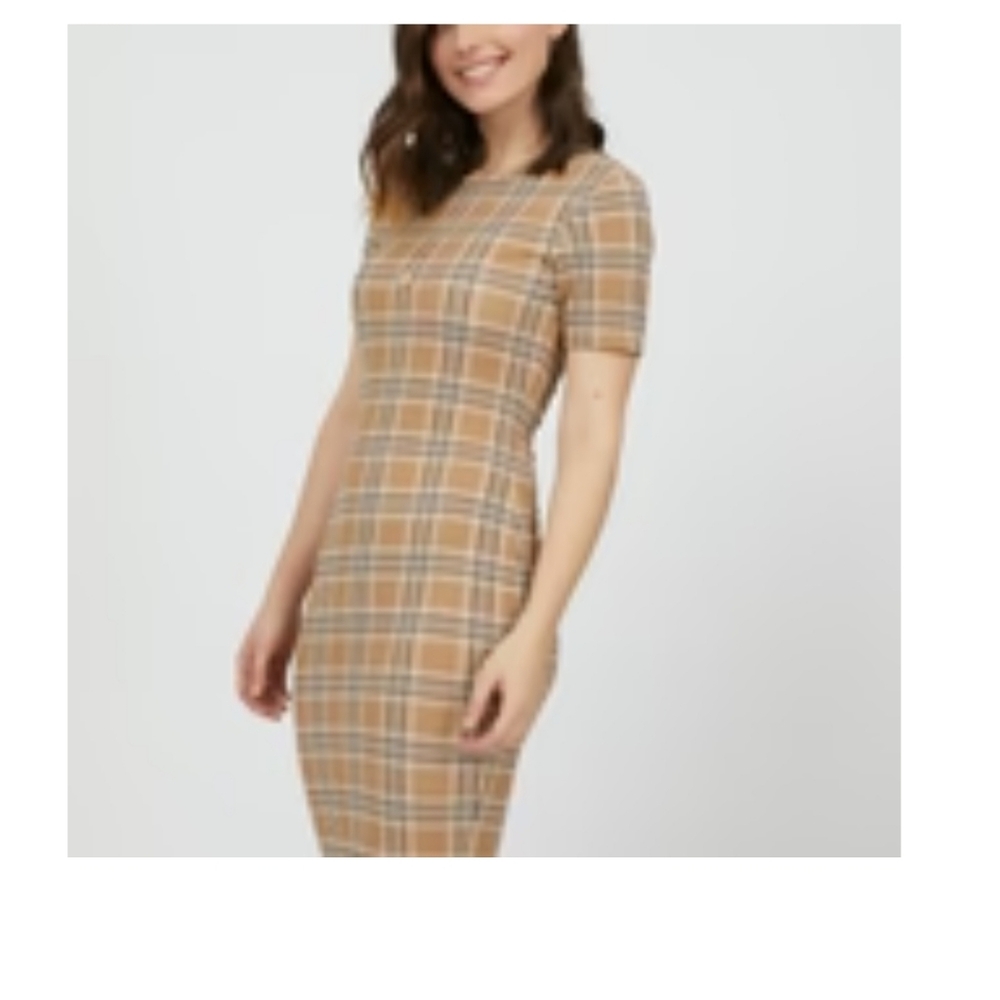 NWT Plaid Bodycon Dress